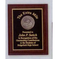 Cherry Finish Plaque w/ Medallion (7 x 9")